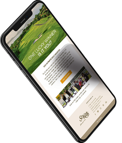 iPhone device showing Pueblo Bonito Resorts website